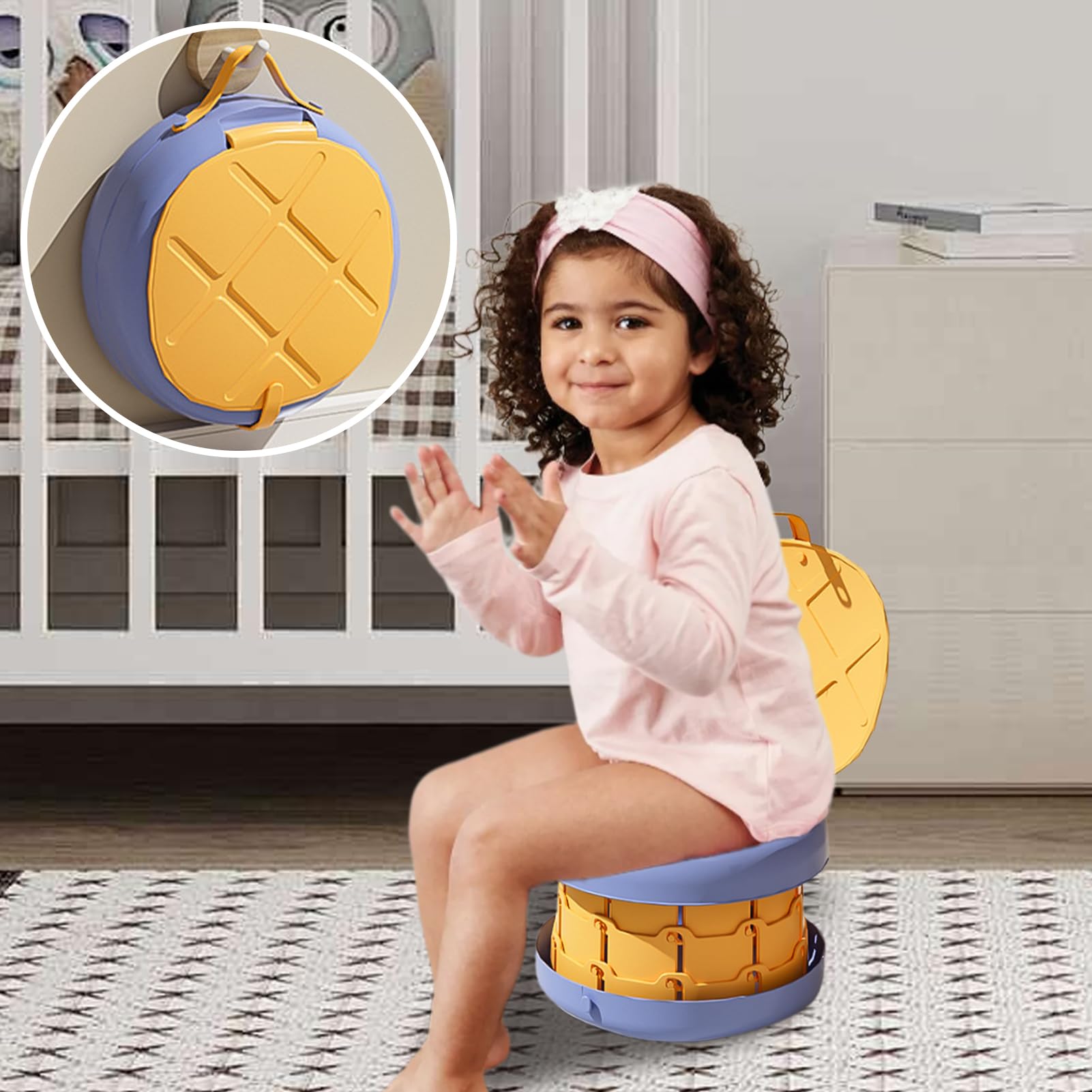 Orinal De Entrenamiento Entrenador Plegable de Limpieza Rápida