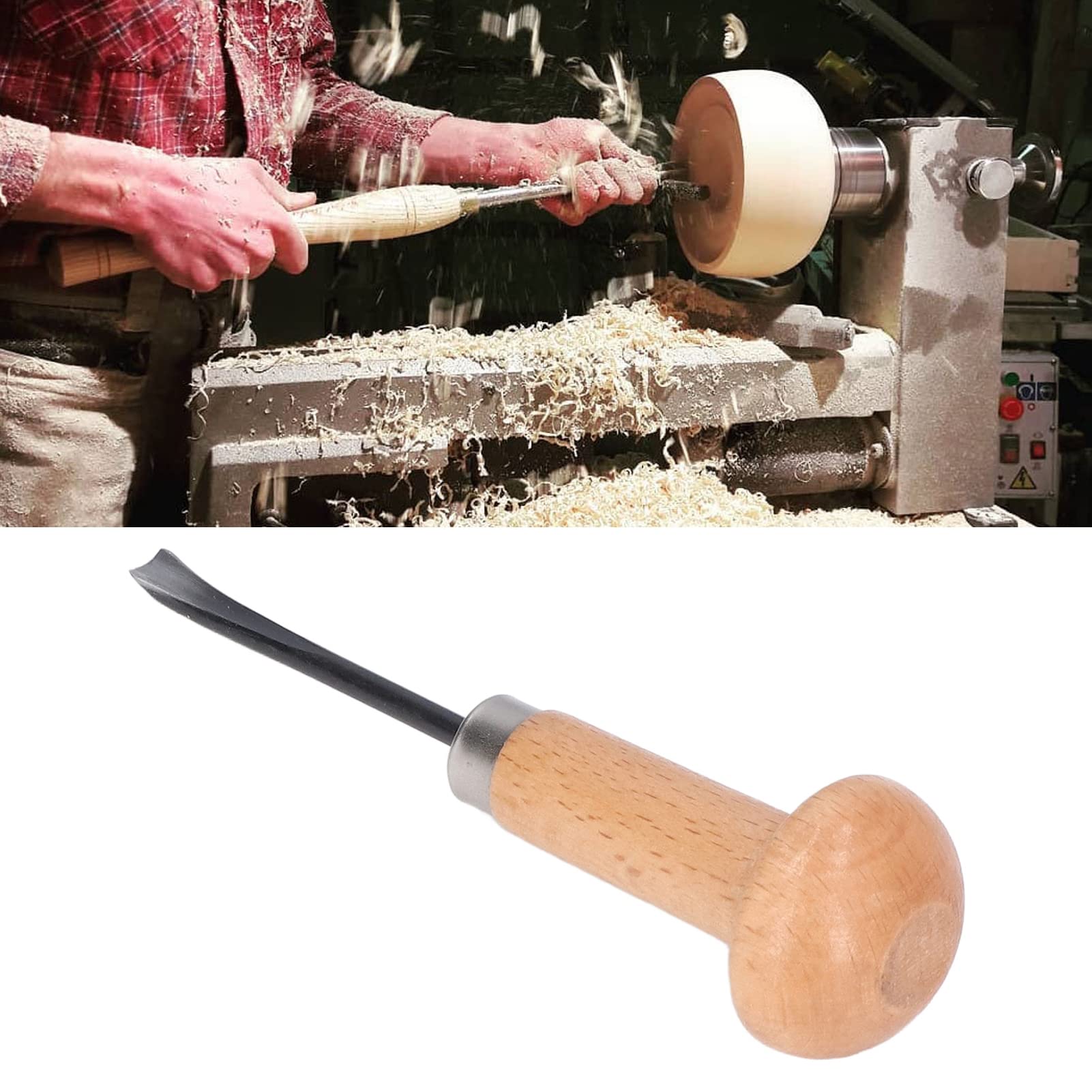 Cincel, Cuchillo, Mresistente, Mango de Playa, Diseño Ergonómico, Cincel para Tallar Madera para Cortar