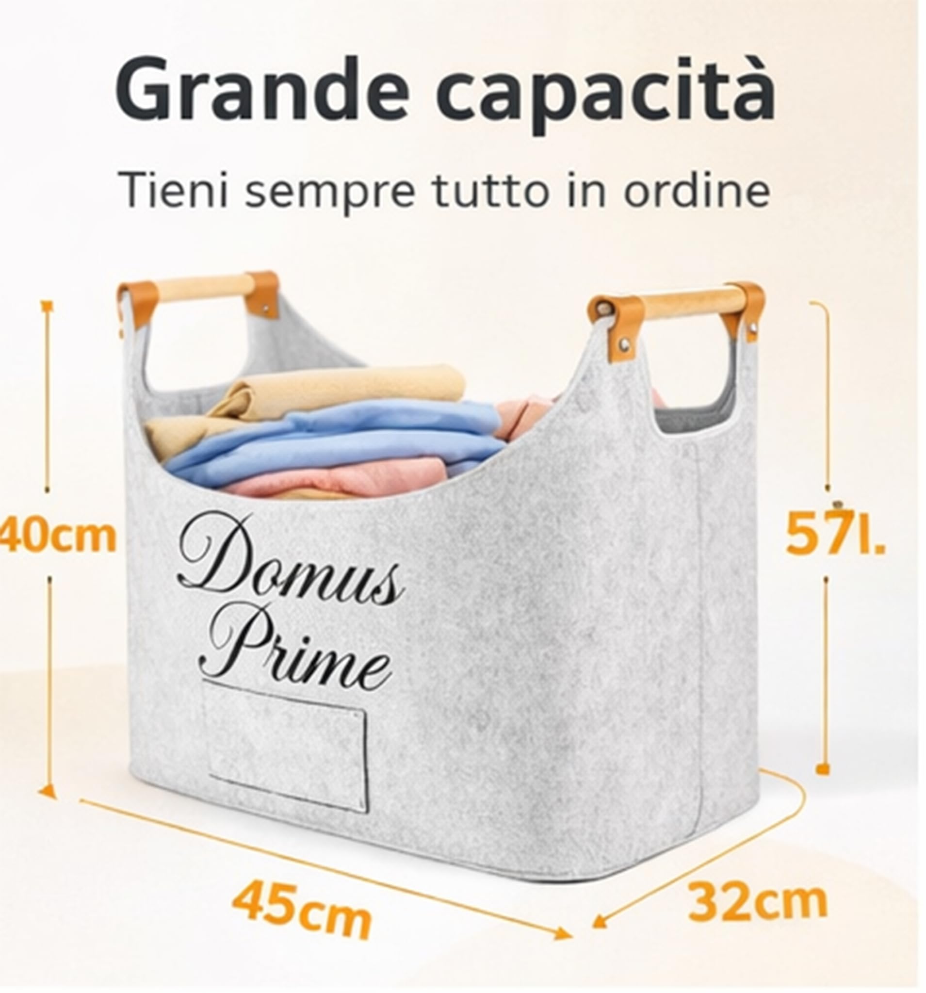 Borsa Portalegna per Camino Pieghevole e salvaspazio Porta Legna per Interni, Cesto in Legno, Può contenere Giornali Vestiti Giocattoli Accessori Camino Dark Grey