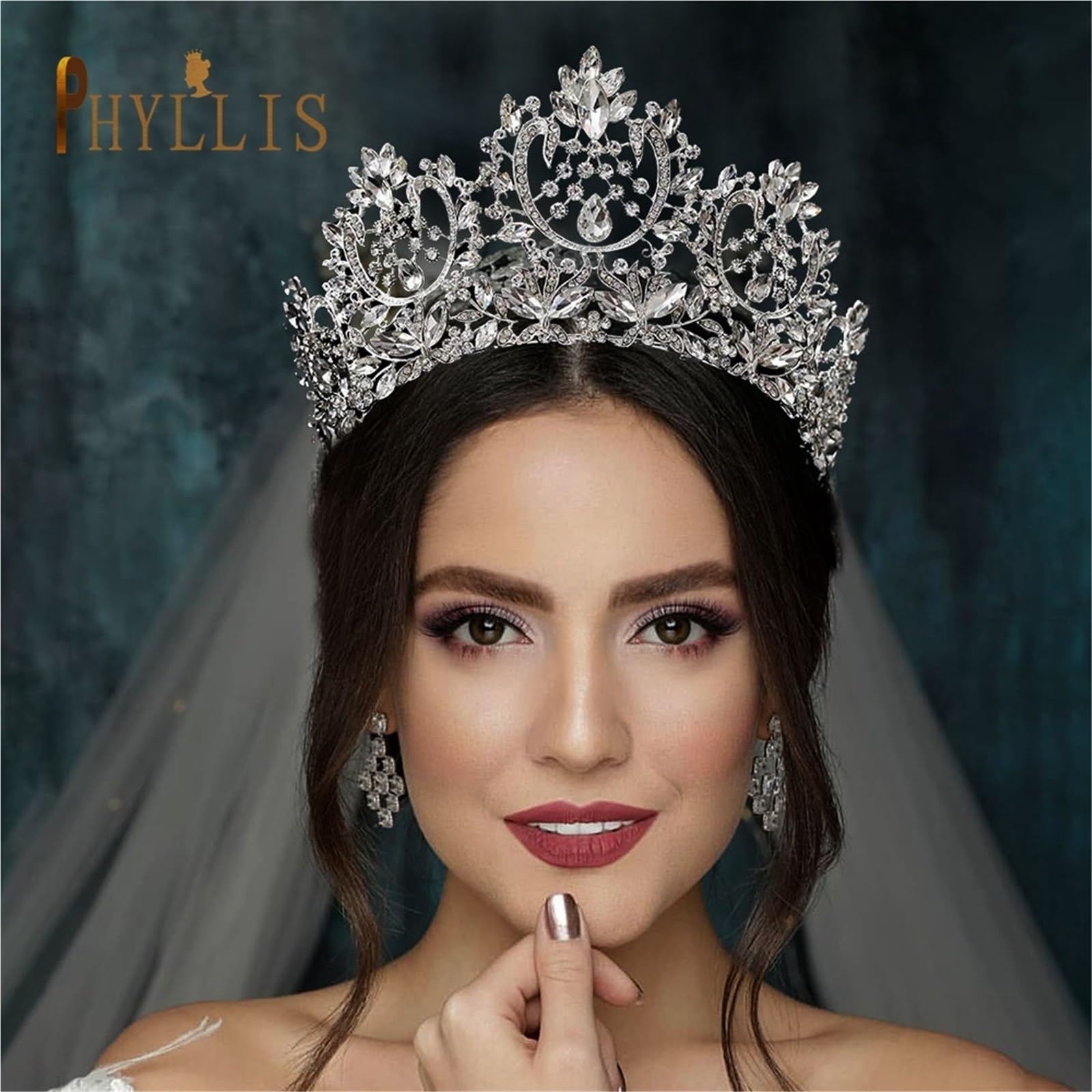 Corone da sposa in cristallo con fascia for capelli Per donna