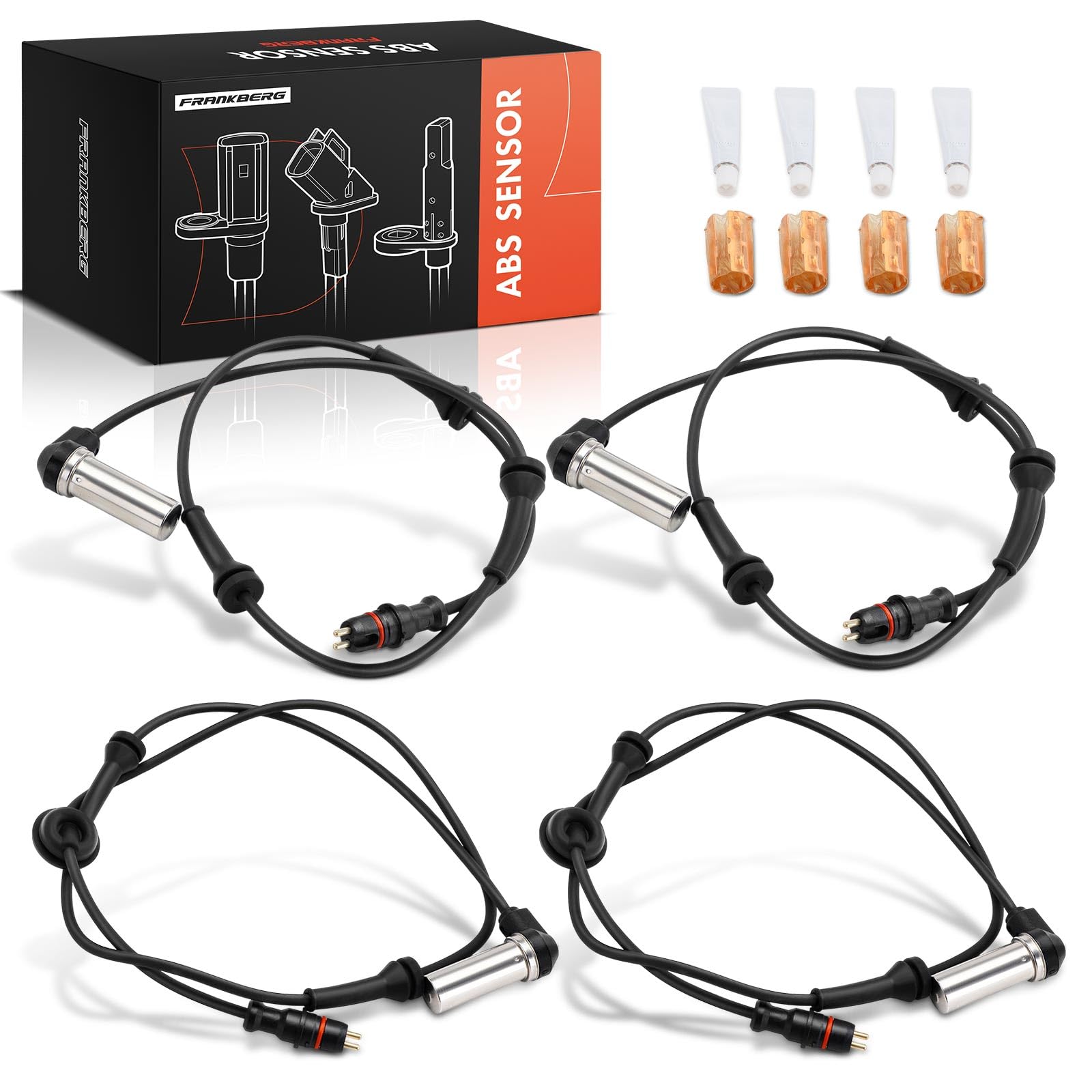 Frankberg 4 sensores ABS de 2 Polos para eje delantero SSB101340 | Compatible con: Freelander L314, Freelander Soft Top L314