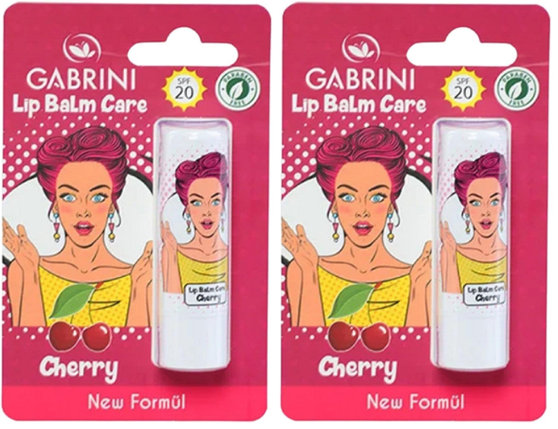 Gabrini Pop-Art Dudak Balmı Kiraz 2li paket