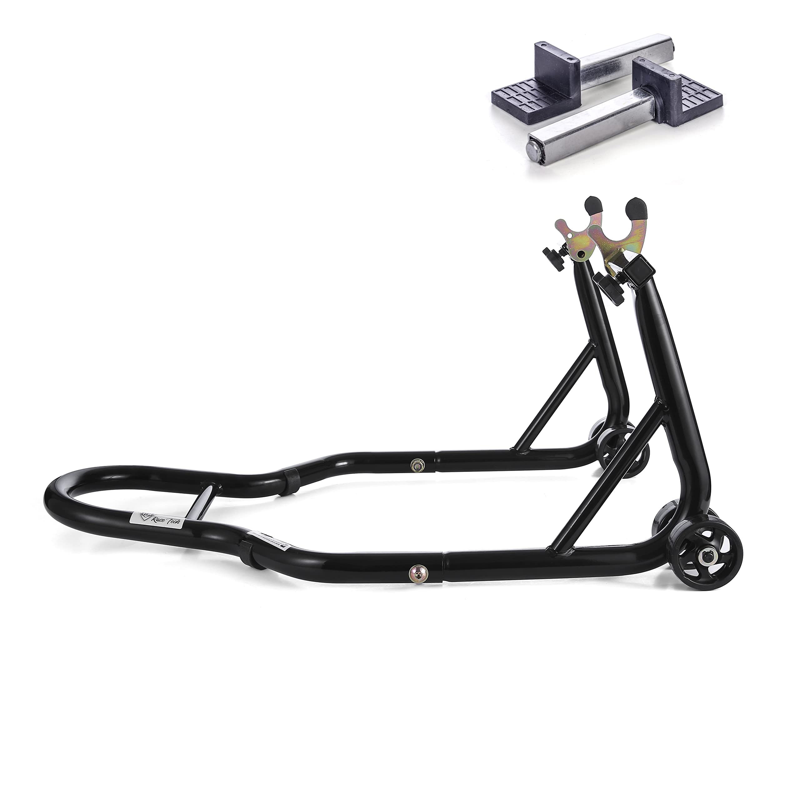 Heavy Duty Motorcycle Rear Wheel Swingarm Lift Universal Sport Bike Spool Paddock Stands U+L KIT Compatible with Yamaha, Honda, Kawasaki, Suzuki, Ducati, BMW, Triumph, MV AGUSTA