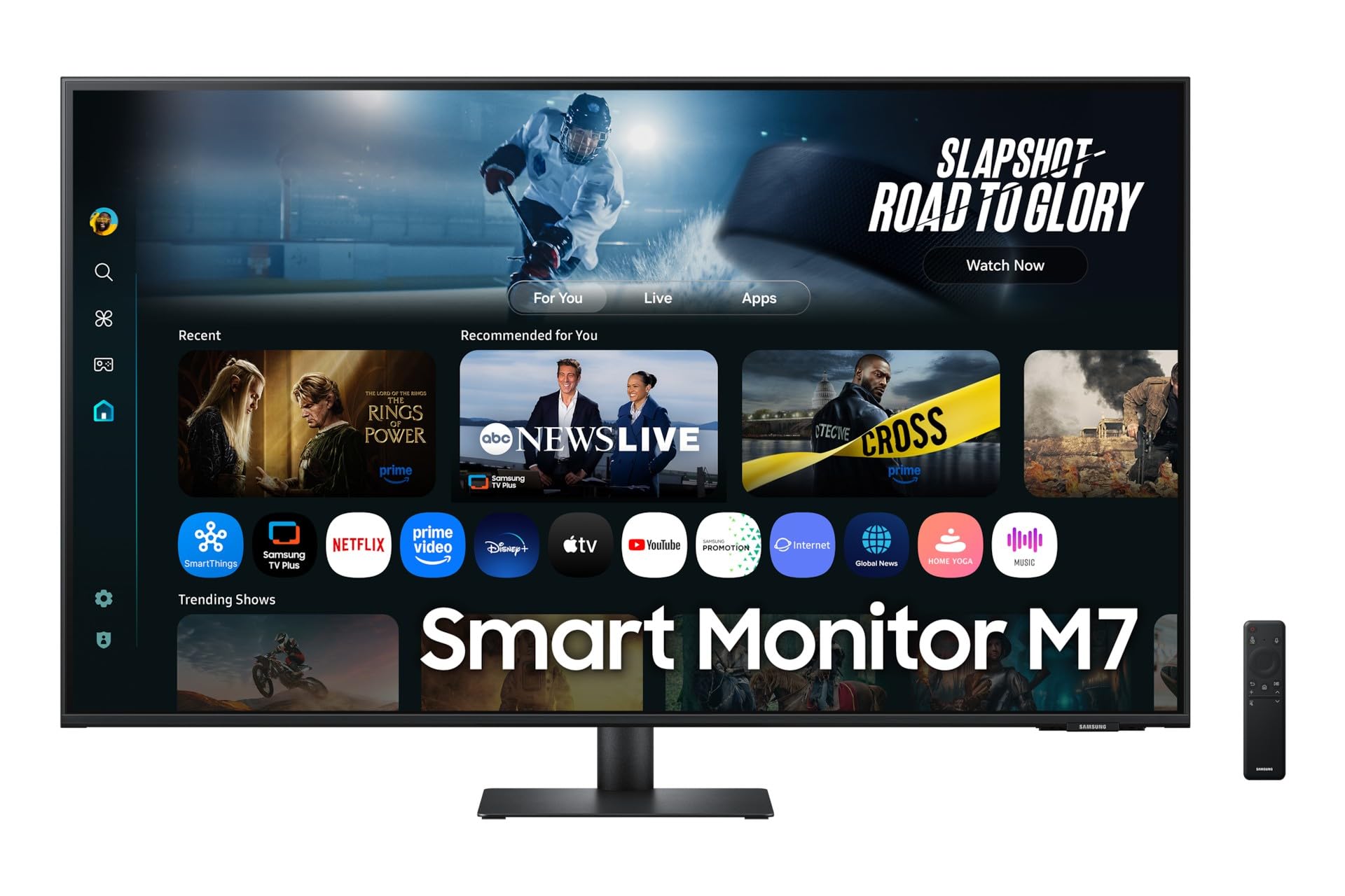 Samsung 43" Smart Monitor (M70F) 4K UHD 60Hz 4ms Vision AI, 109, 2 cm (43"), 3840 x 2160 Pixel, 4K Ultra HD, LCD, 4 ms, LS43FM700UUXEN