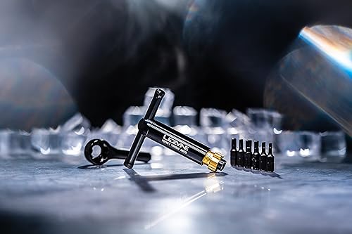 Miniatura 6 de LEZYNE Herramienta multiherramienta para bicicleta, llave dinamométrica de trinquete de torsión precalibrada, incluye seis brocas de acero