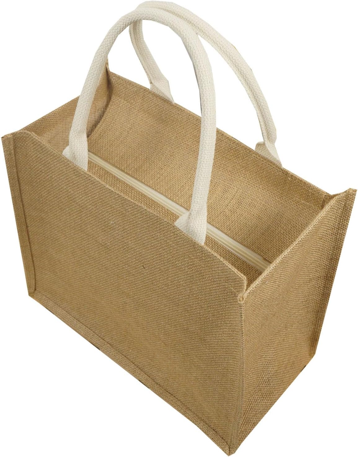 Borsa Di Tela In Cotone LIBIHUA Per La Spesa | Tote Bag Riutilizzabile Beige Con Manici Lunghi, Resistente E Ideale Come Regalo Per Compleanni E Feste - 3
