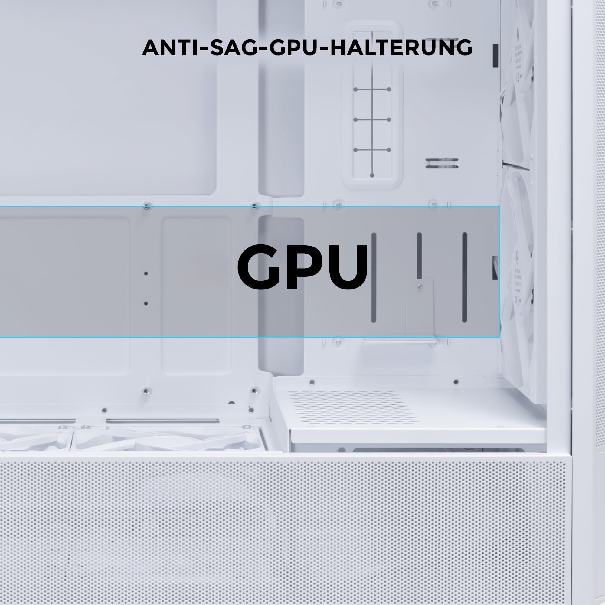 Lian Li LANCOOL 207 Boîtier PC de Gaming ATX Blanc - Éclairage RVB, Cartes Graphiques Jusqu'à 375 mm, Radiateur Jusqu'à 360 mm, Acier, Verre Trempé