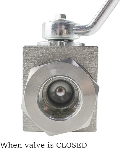 Miniatura 7 de Válvula de bola hidráulica KHB 12 "NPT Rosca hembra,Válvula de bola de 2 vías de cierre,Válvula hidráulica de 12 pulgada 7250 PSI