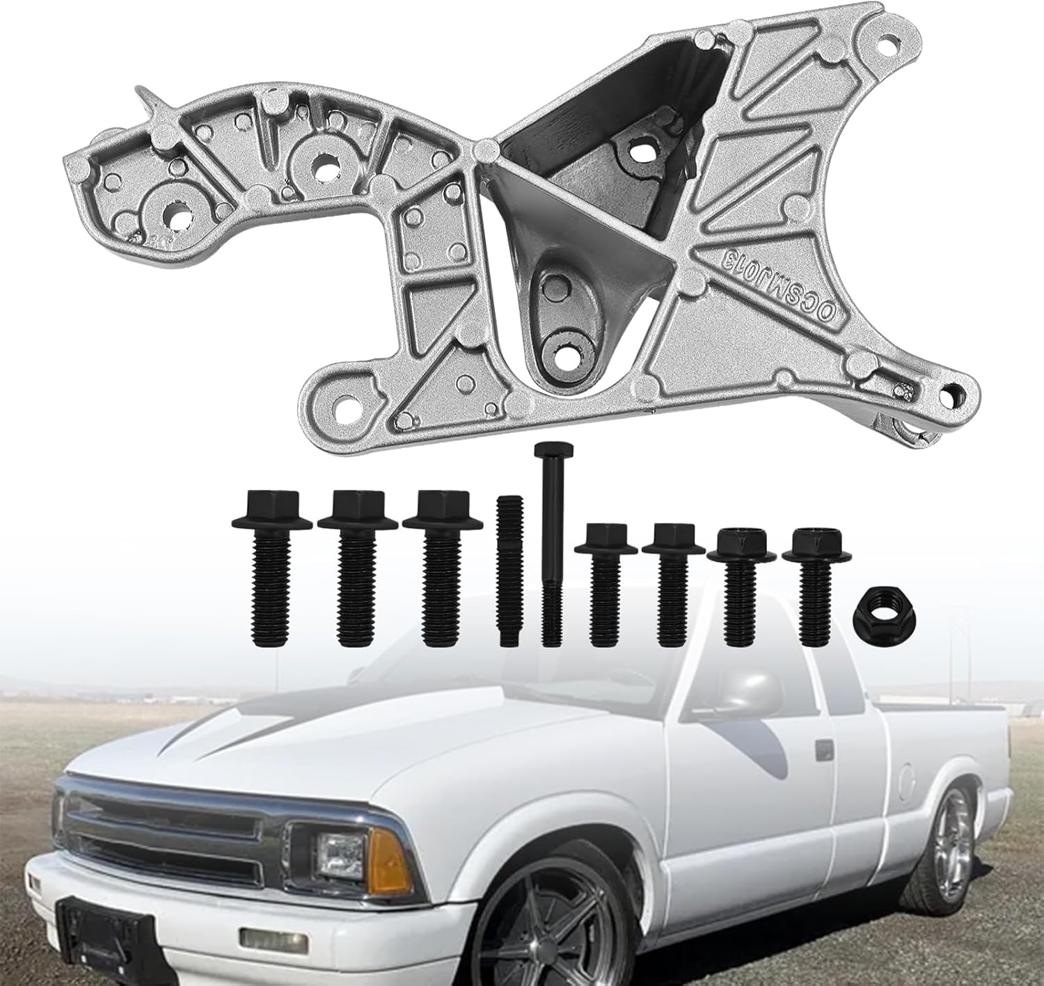 10233233 Alternator Power Steering Bracket w/Bolts Compatible with Chevy,Compatible with GMC Truck 4.3l 5.0l 5.7l 1988-1995 Replace# 10118701