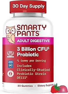 Sponsored Ad - SmartyPants Adult Probiotic Gummies for Digestive Health: 3 Billion CFU, Gut Health and Immune Support Supp...