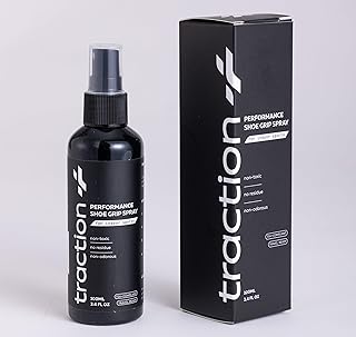 Traction+ Premium Shoe Grip Spray – Anti Slip Court Traction Restore for Basketball, Volleyball, Pickleball & Indoor Sports | Natural, Odorless, No Residue | 60 mL / 100 mL / 150 mL
