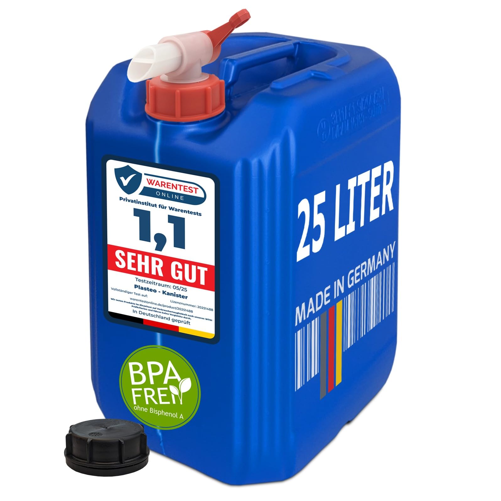 Bidon Pour Essence Lot De 4 Bidons 25L Empilables DIN61 - Avec Robinet Et Bec Verseur - Sans BPA - Naturel Bidons Alimentaires Sans BPA Certifiés UN Bidon Pour Essence Lot De 4 Bidons 25L Empilables DIN61 - Avec Robinet Et Bec Verseur - Sans BPA - Naturel Bidons Alimentaires Sans BPA Certifiés UN