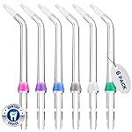 Oralphi for Waterpik Replacement Heads, Replacement Tips for Waterpik Water Flosser, Suitable for Waterpik Accessories Replacement Tips, for OD-100E(6 Orthodontic Tips)