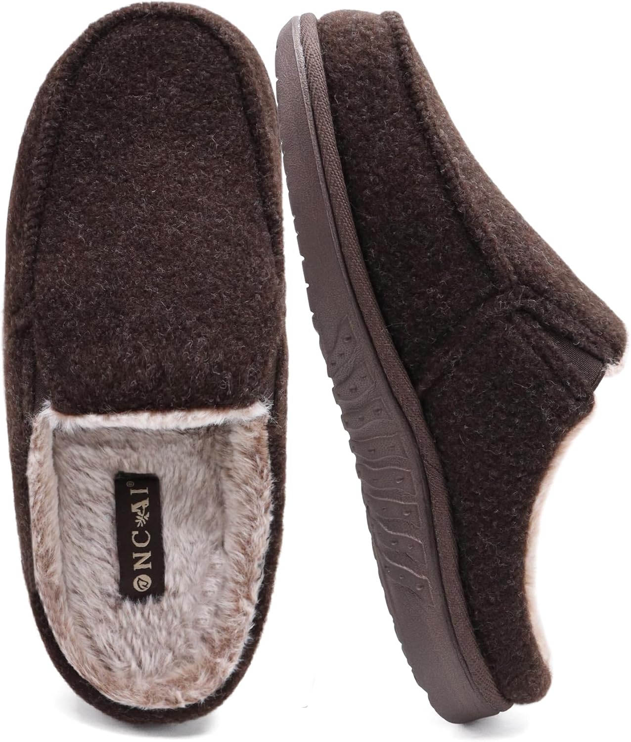 ONCAI Men's Memory Foam Slippers with Rubber Soles Bahrain