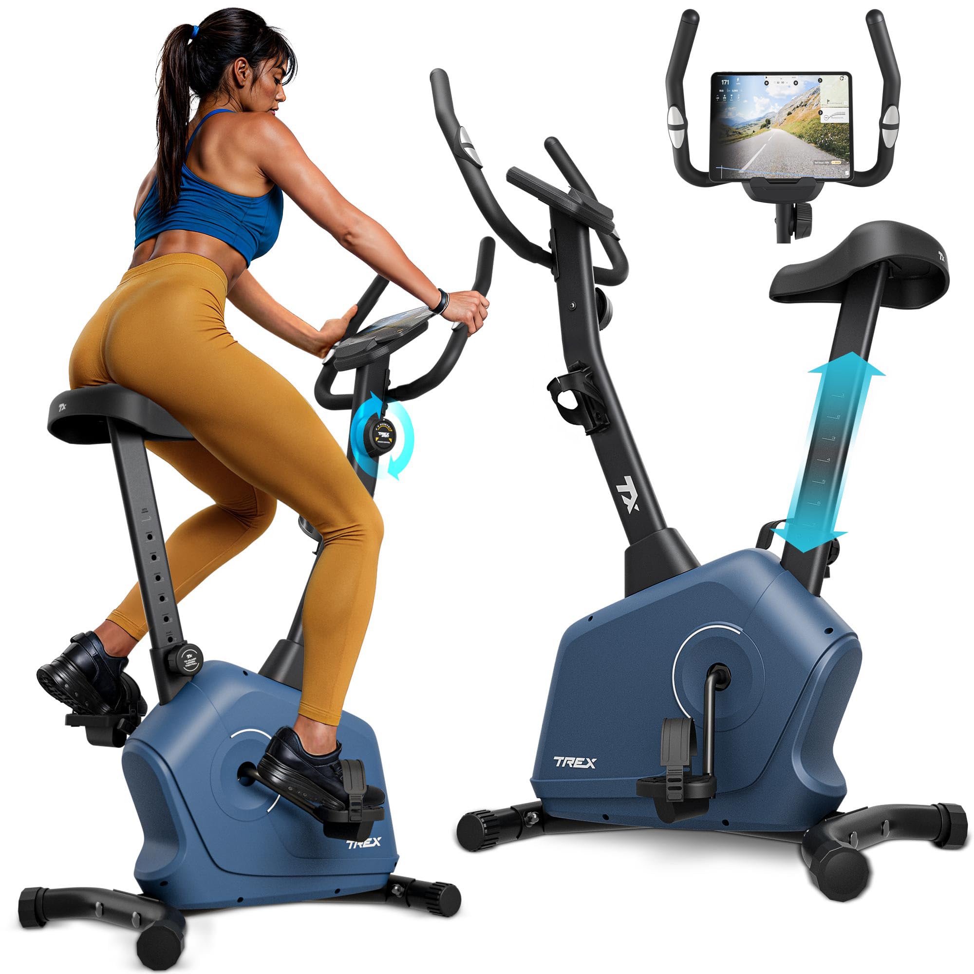 TREX SPORT Heimtrainer Fahrrad TX-380MB RIGON
