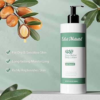 Amazon.com : ÉCLAT NATUREL Shea Butter Lotion, Body and Hand