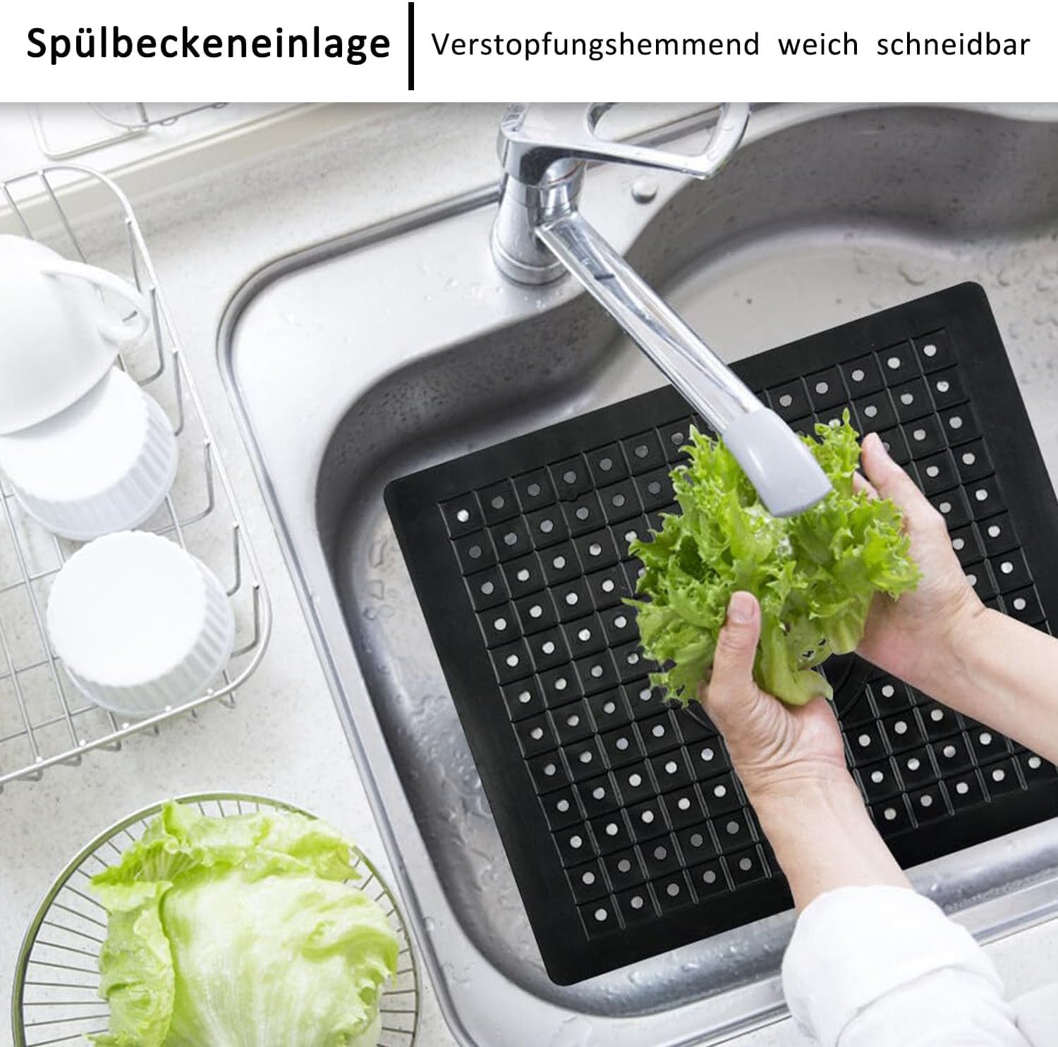 Tappetino Scolapiatti Silicone Grande in Tavola e Cucina