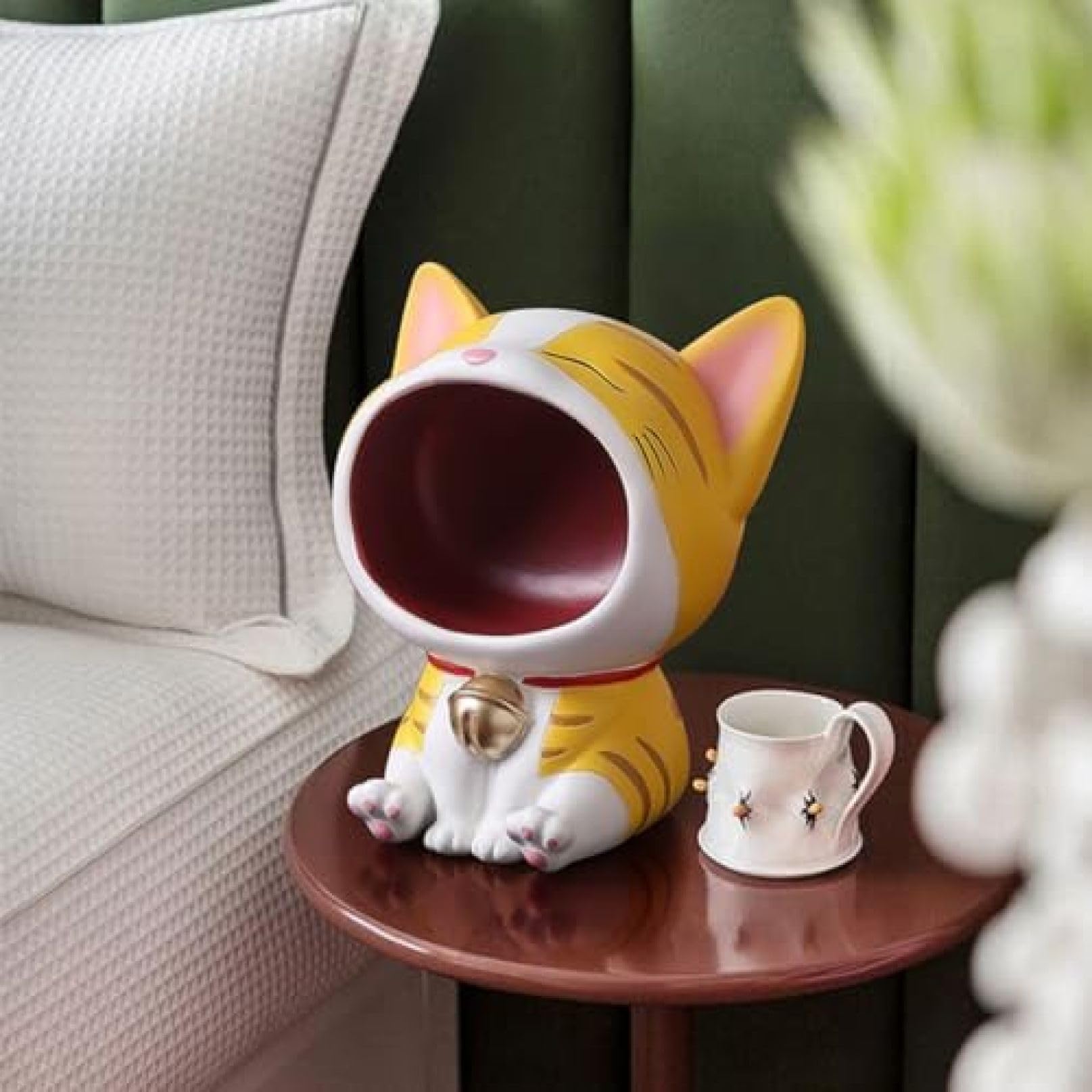 カラフル猫型ウェルカムボード、玄関オブジェ、猫鍵スタンド、オブジェ