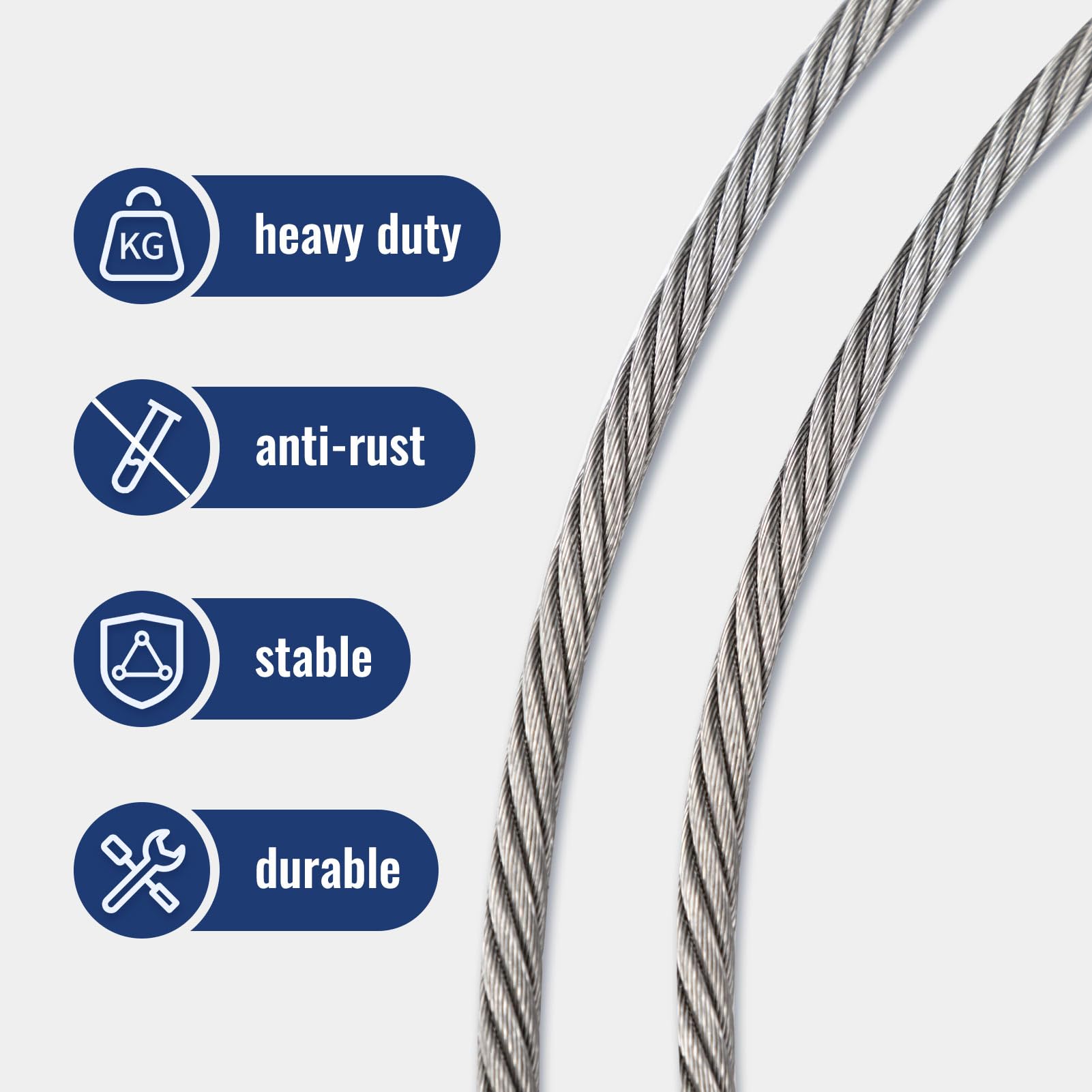 GR-1221 ワイヤーロープ D4 4X 1481 GR-1221 ワイヤーロープ D4 4X 1481 ワイヤーロープ ステンレス