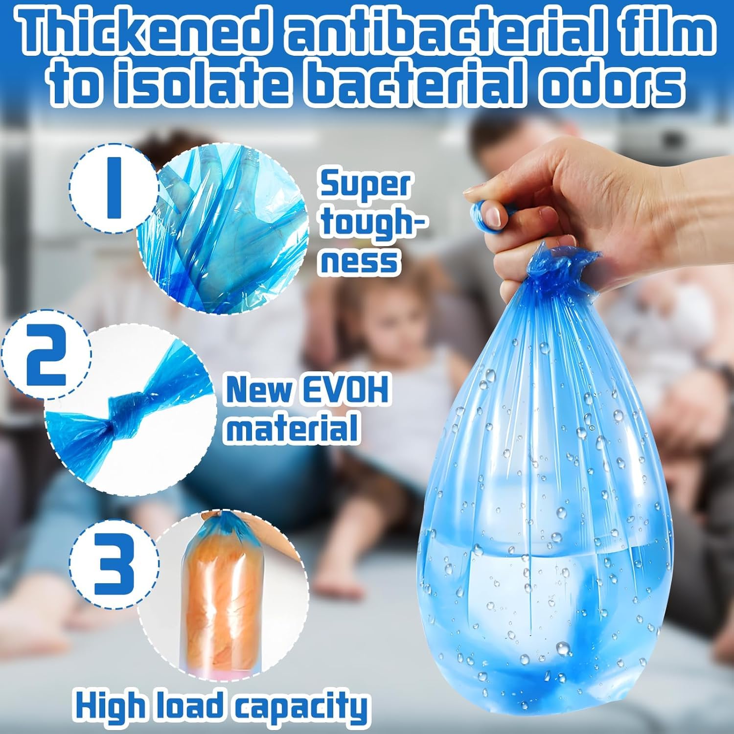 NCKIHRKK Paquete De 15 Recambio Papelera Pañal, Bolsa | WhichOne