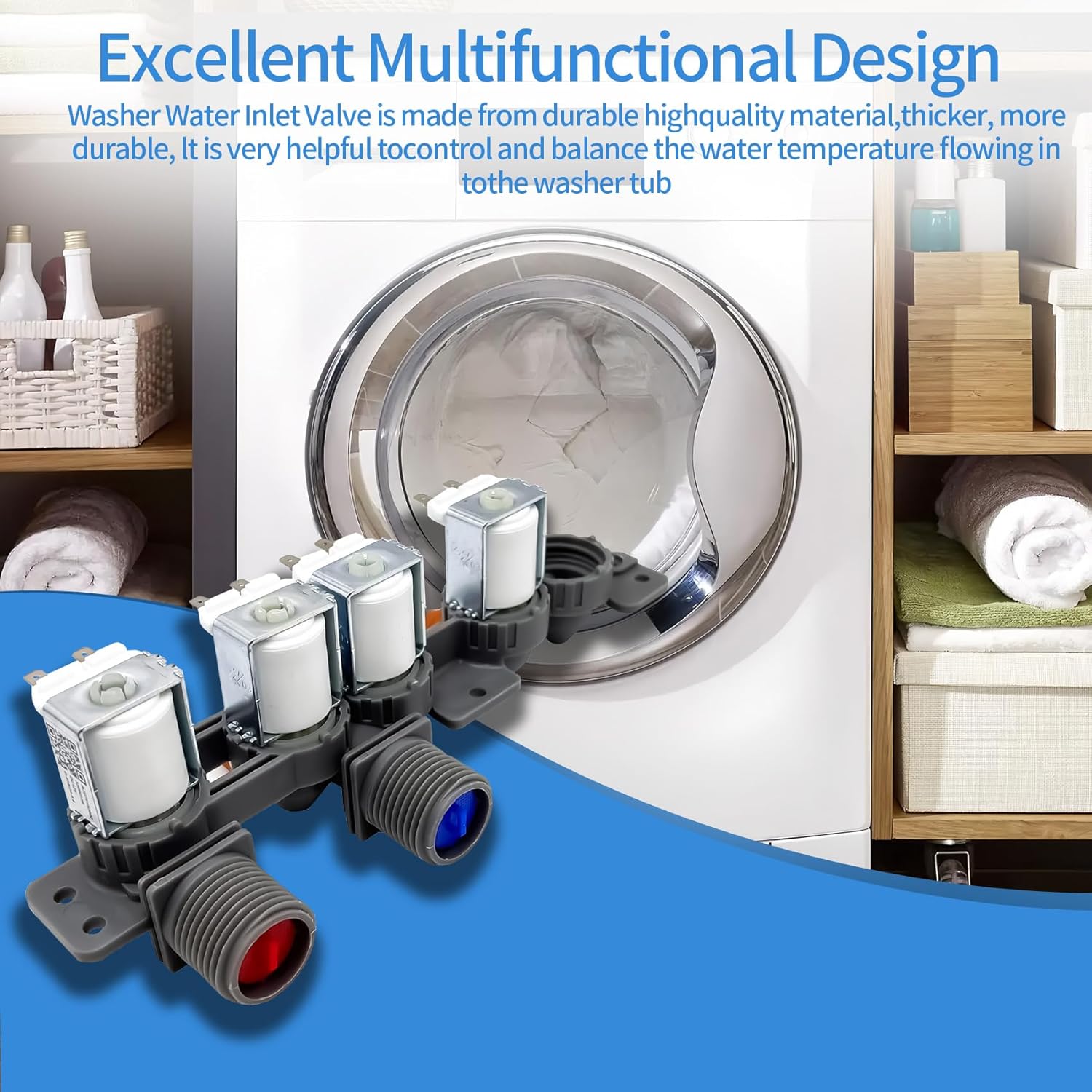 WT7400CV WT7800CW WT7300CW WT7400CW Washer Water Inlet Valve fit for Lg WT7100CW WT7300CV WT7150CW WT7155CW WT7305CV WT7405CW WT7800CV WT7880HWA WT7900HBA WT7060CV WT7150CM