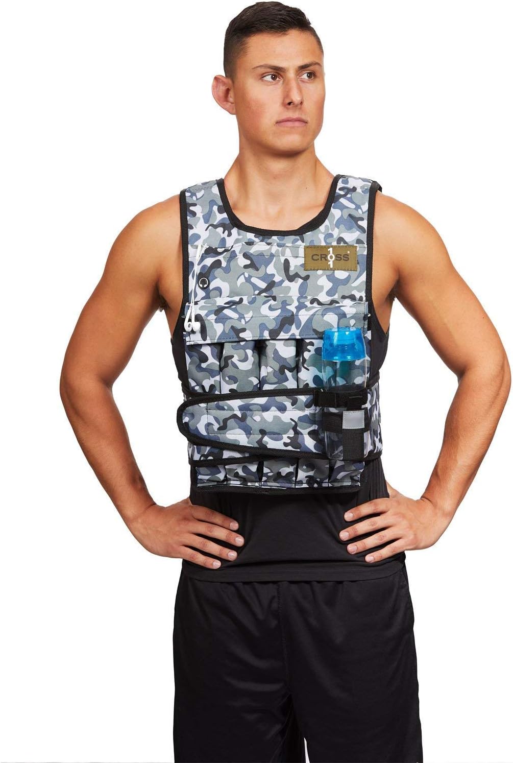 CROSS101 Weighted Vest Arctic/Desert Camouflage 20lbs - 80lbs : Sports & Outdoors
