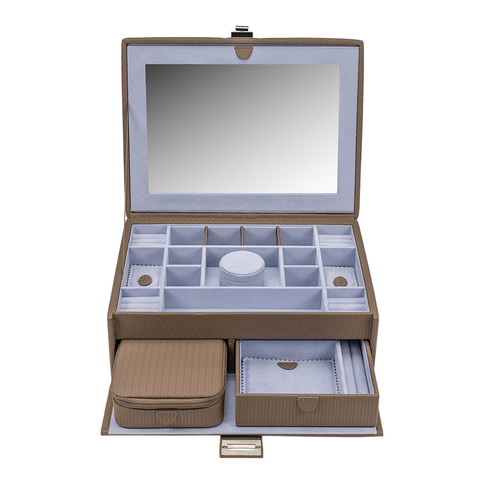 Windrose Szkatułka na biżuterię Corbello Jewelry Box Mocca brązowa