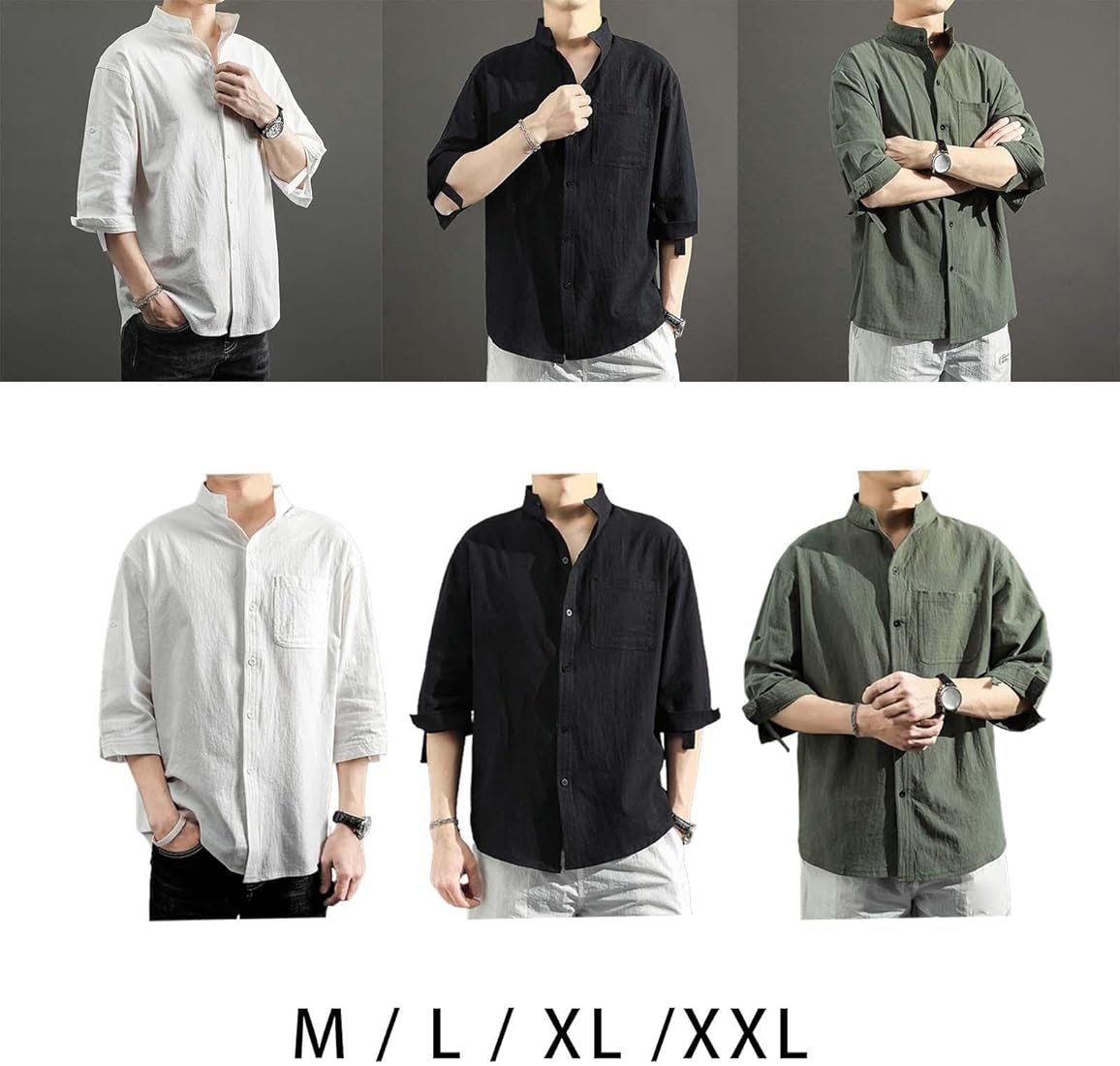 MYADDICTION Men's Casual Loose Shirt Comfortable Fashion Cotton
