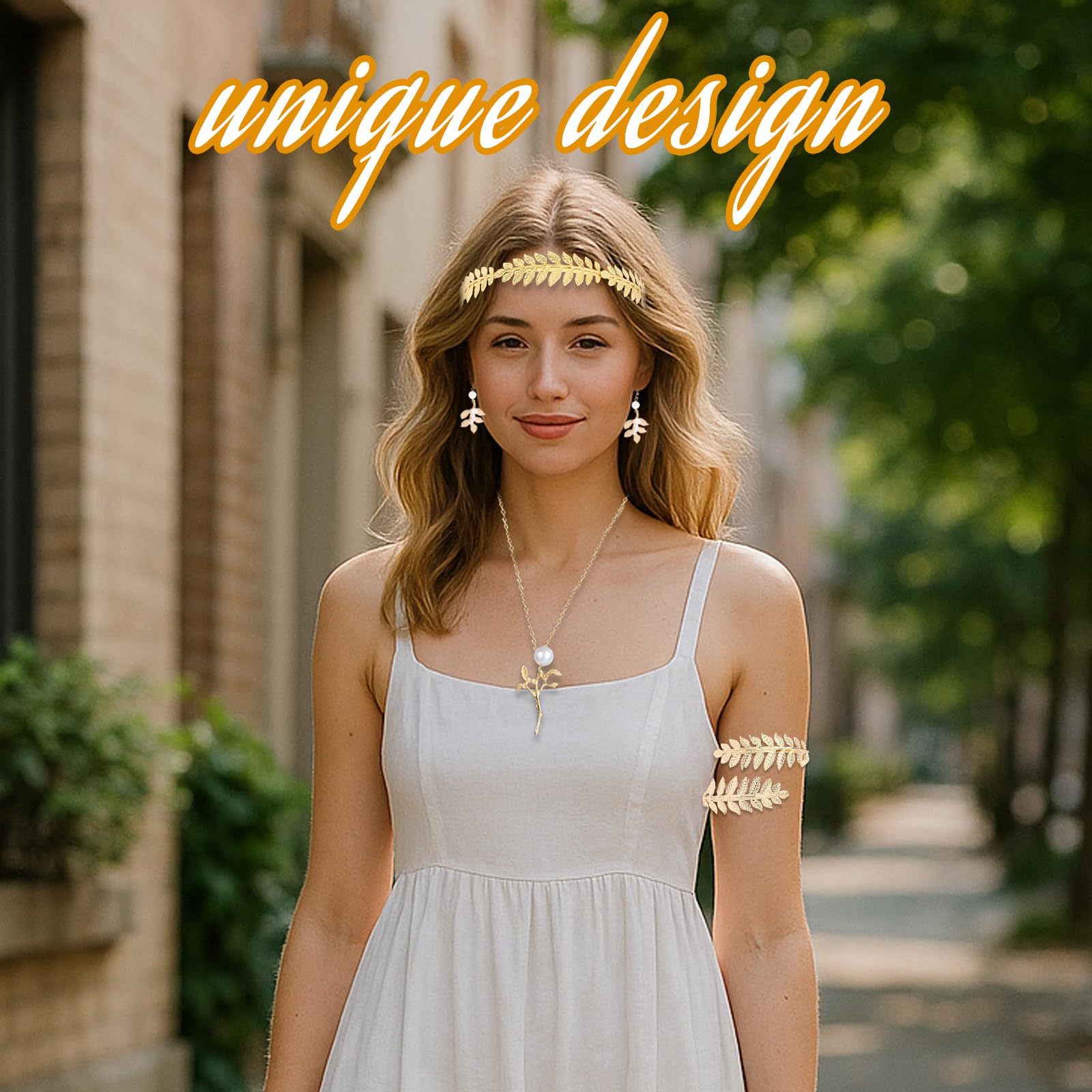 CBRPVT 7 Pcs Greek Goddess Accessories,Greek Goddess Costume Women,Greek Goddess Costume accessories,Suitable for Makeup Parties,Halloween Role-Playing and Themed Events - Image 4