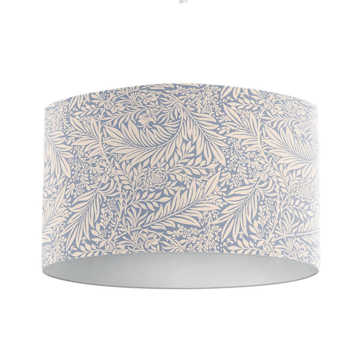 Harrison Cropper William Morris Larkspur Lampshade (Azure Blue, 35cm Diameter Table/Standard Lamp)