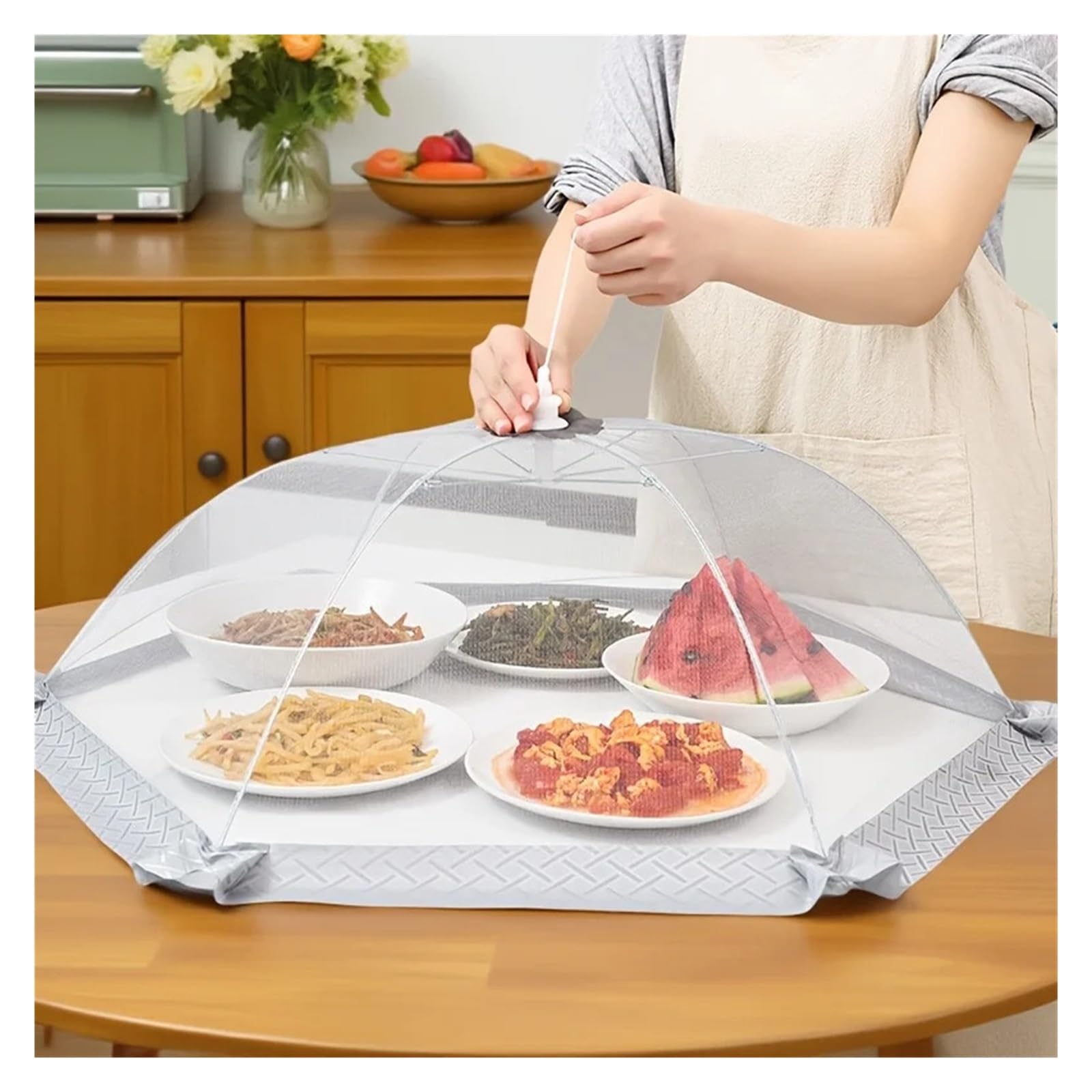 Housses pour filets pop-up en maille, Tente de couverture en maille anti-moustiques marron, 1 pièce, pop-up for l'extérieur(5PCS)