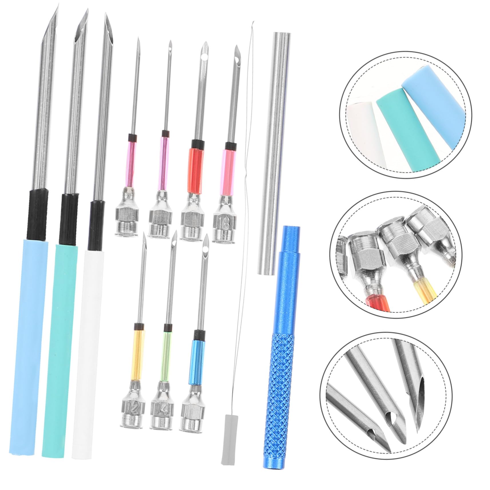 DIYEAH 5 Juegos Kit de Agujas Punzón Metálicas para Bordado y Manualidades DIY Herramienta Ligera y Duradera para Costura Decoración Ropa y Artesanía Juego Completo para Usuarios y Clases