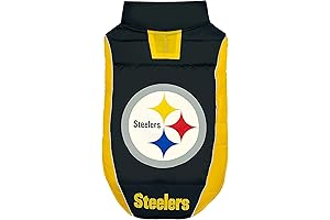 Team Spirit Puffer Vest for Dogs & Cats: NFL Pittsburgh Steelers