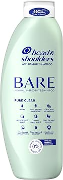 Head & Shoulders Bare Anti-Dandruff Shampoo 400ml, Pure Clean