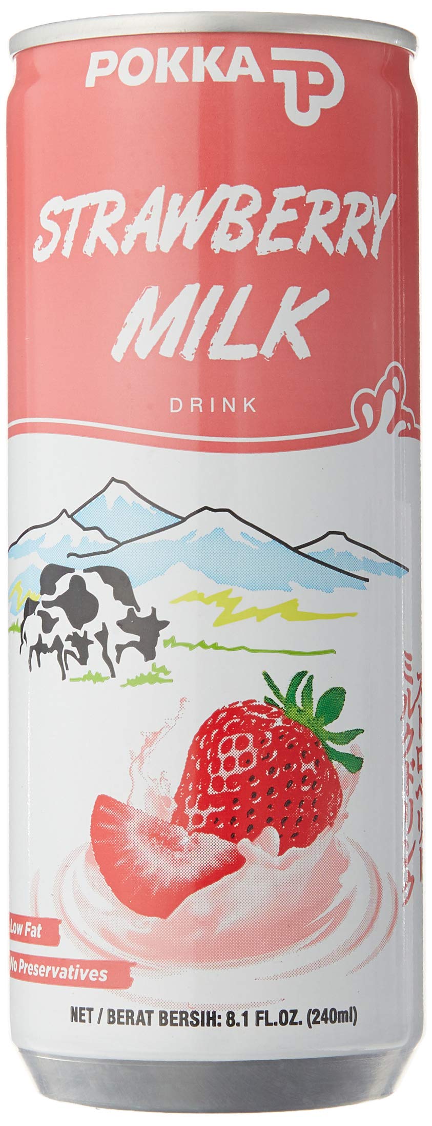 Pokka Napój mleczny truskawkowy - 30 x 240 ml