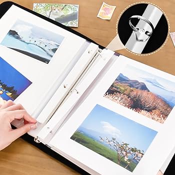 Amazon.co.jp: アルバム フリー台紙 大容量 貼るタイプ