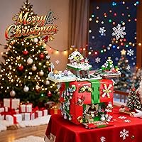Vista 4 de HoverBots Christmas Building Blocks Sets for Adults,1873PCS Christmas Building Toy Set with Lights, Christmas Building Bricks with Snowman