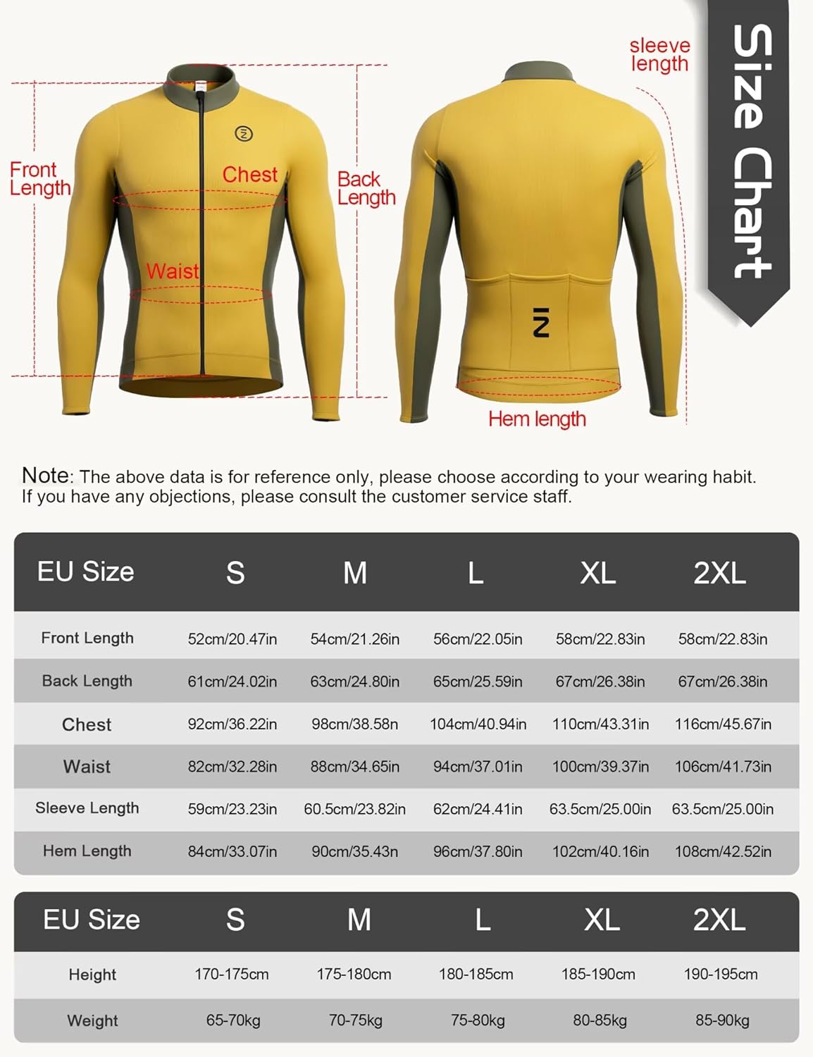 INBIKE Men's Cycling Jersey Winter Thermal Windproof Bike Jersey Long Sleeve Fleece Cycling Jacket with 3 Rear Pockets - Image 2