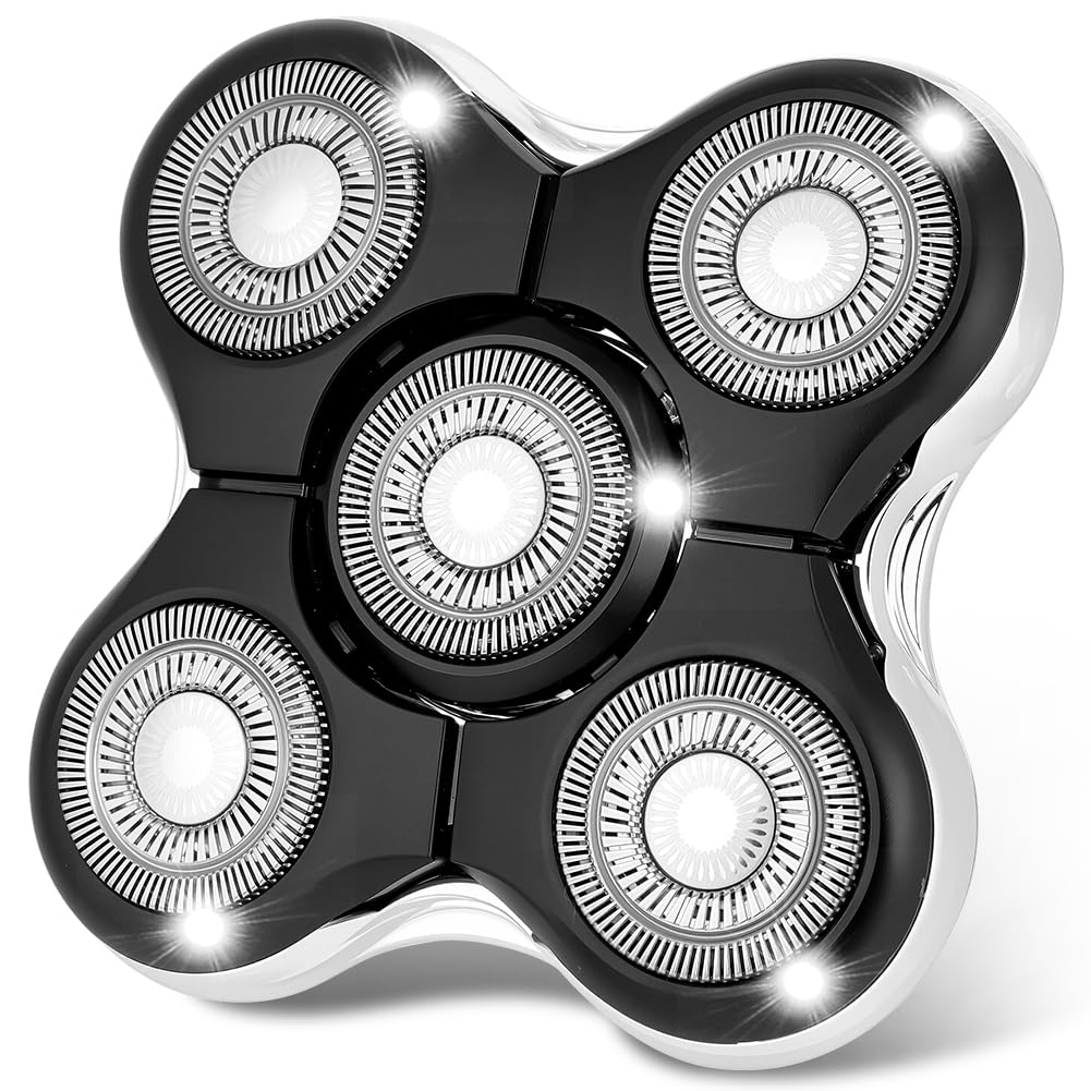 AOOWU Cabezales de Repuesto para Afeitadora Remington, Afeitado de Cabezas para Remington Series Balder Pro RX5, XR7000 y XR1500, Compatible con Remington Afeitadora Corporal Multi Grooming