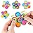 Fidget Spinner Bulk 4 Pack, Fidget Spinners Fidget Toys Adults, Christmas Party Favors Stocking Stuffers for Kids, Anxiety Stress Relief Toys with ADHD Autism, Treasure Box Toys for Classroom Prizes