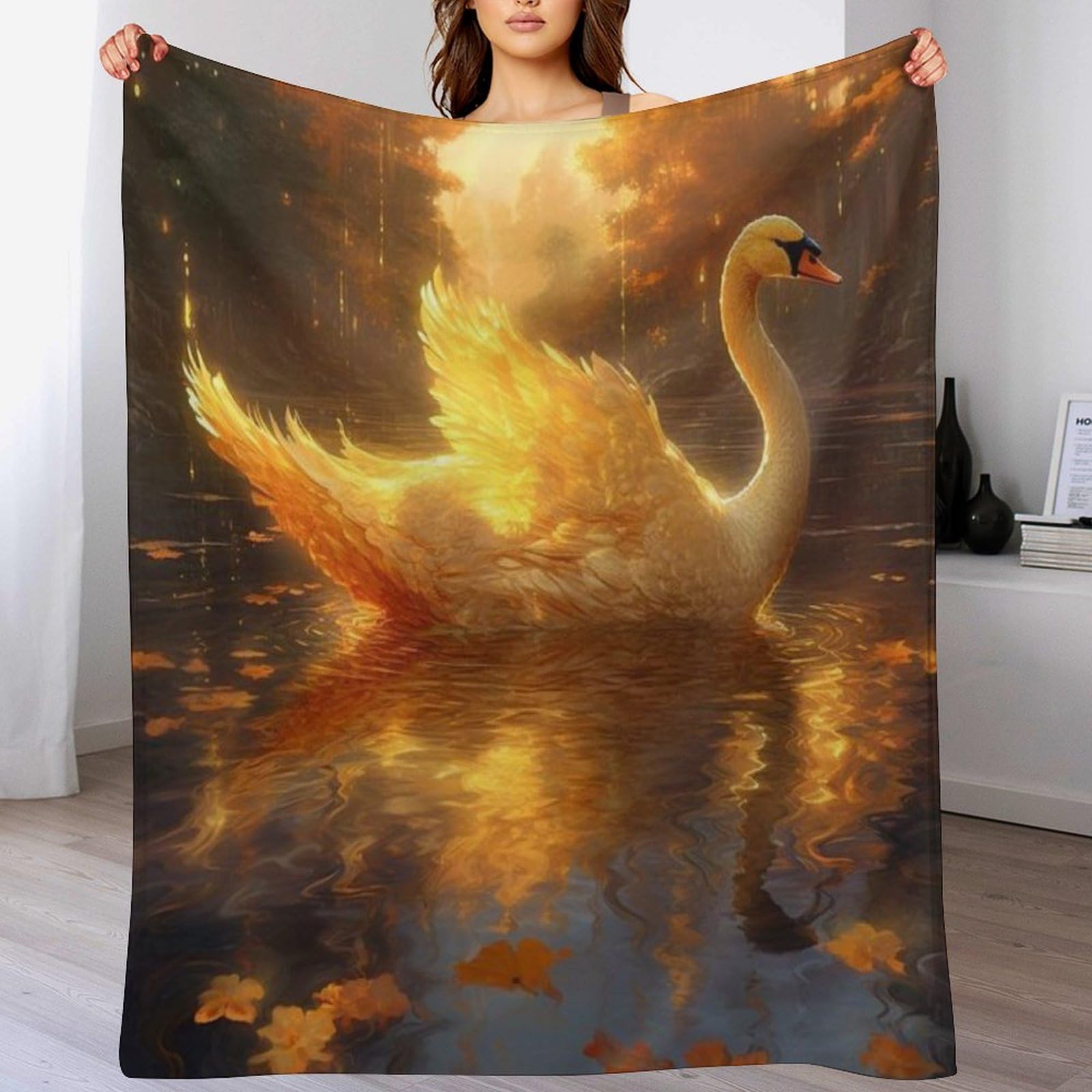 Couverture en flannel molletonnée thermique toutes saisons respirante pour lit 180x200