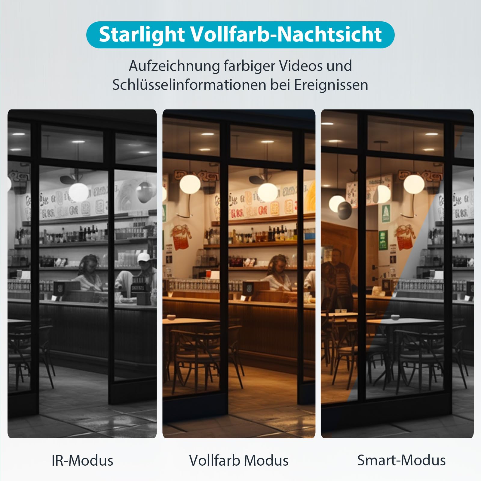 DAHUA Videocamera sorveglianza da esterno PT IP/Wi-Fi Smart Dual Light 3MP con deterrenza attiva e audio bidirezionale P3B-PV