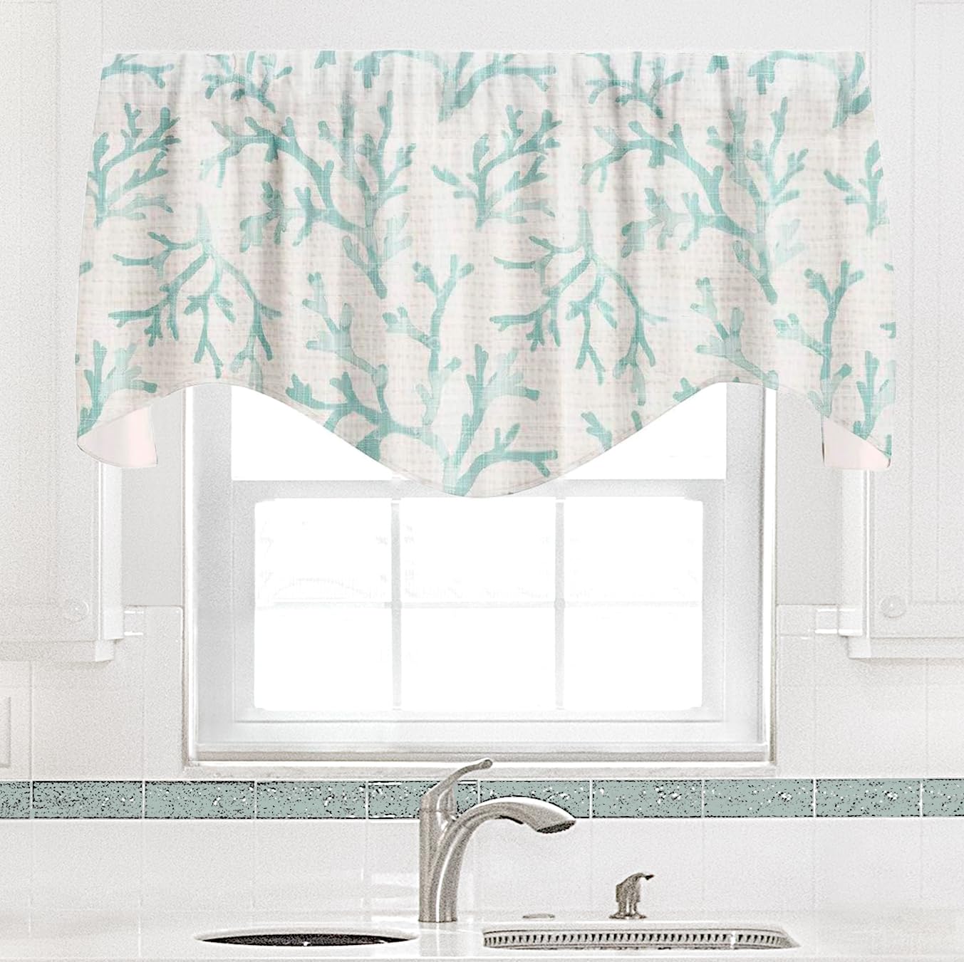 Rideau De Cantonnière En Forme D'ancre Nautique Pour Fenêtre, Planche De Bois Vintage, Décontracté, Bateau à Voile, Cantonnière De Cuisine, Rideaux Occultants Pour Chambre à Coucher, Salon, Salle De