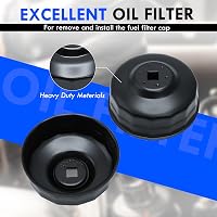 Set capac filtru de ulei din aluminiu CCLIFE, 80-82 mm, 15 caneluri 4