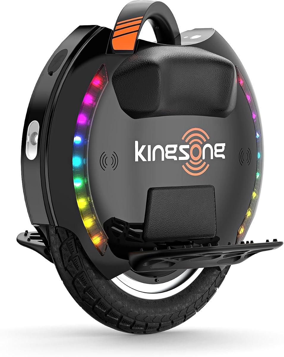 Monociclo eléctrico KINGSONG 14DPro Monociclo autoequilibrado de una rueda para adultos, velocidad máxima de 19 MPH y escalada de 32°, monociclo de viaje inteligente con autoequilibrio (blanco)