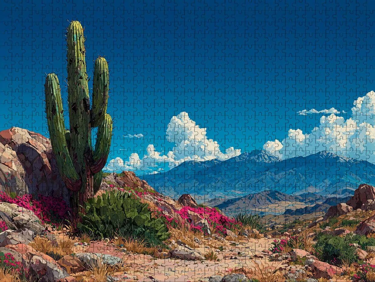 Puzzle Arte con Scatola Pianta, Paesaggio Puzzle Legno 6000 Pezzi Adulti 179x105cm, Attività di Intrattenimento ad Alta Difficoltà, DIY Classici Gioco, Jigsaw Per Tutta La Famiglia, Regalo, 8-4501
