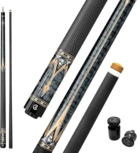 Z LUK - Taco de billar de fibra de carbono, barra de billar de baja desviación, punta de 0.492 in, palo de piscina profesional para adultos con