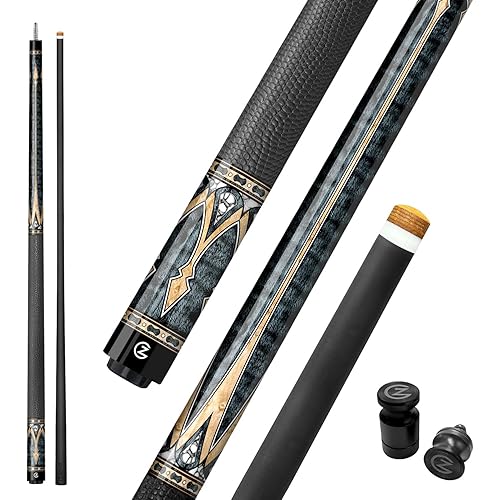 Z LUK Carbon Fiber Pool Cue Stick, Low Deflection Billiard Cue Sticks 12.5mm Tip, Professional Pool Stick for Adults with 3/8-8 Stainless Steel Joint