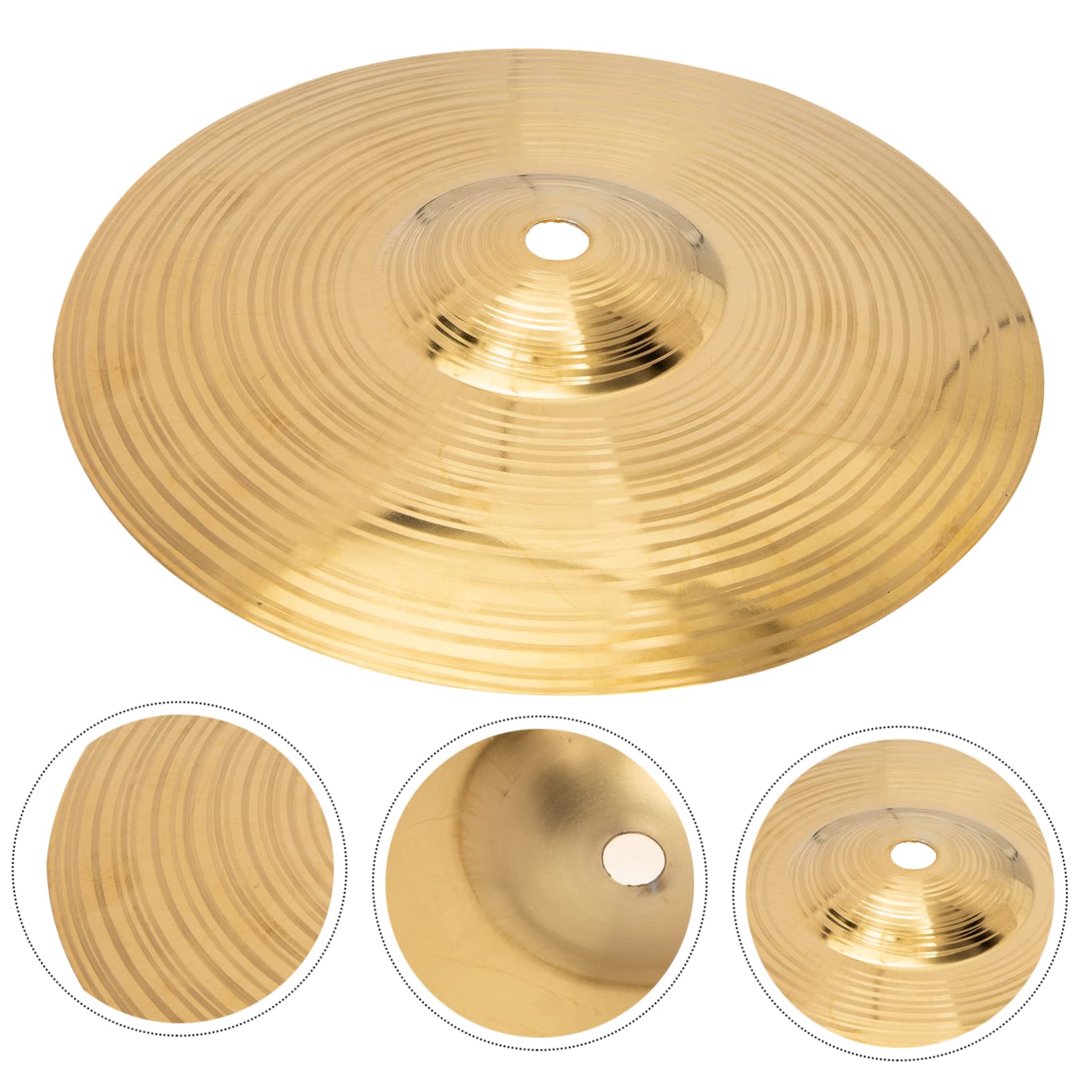 Abaodam Drum Fitting Cymbal Set 10-inch Brass Cymbals for Jazz Drum Cymbal Practice and Performance