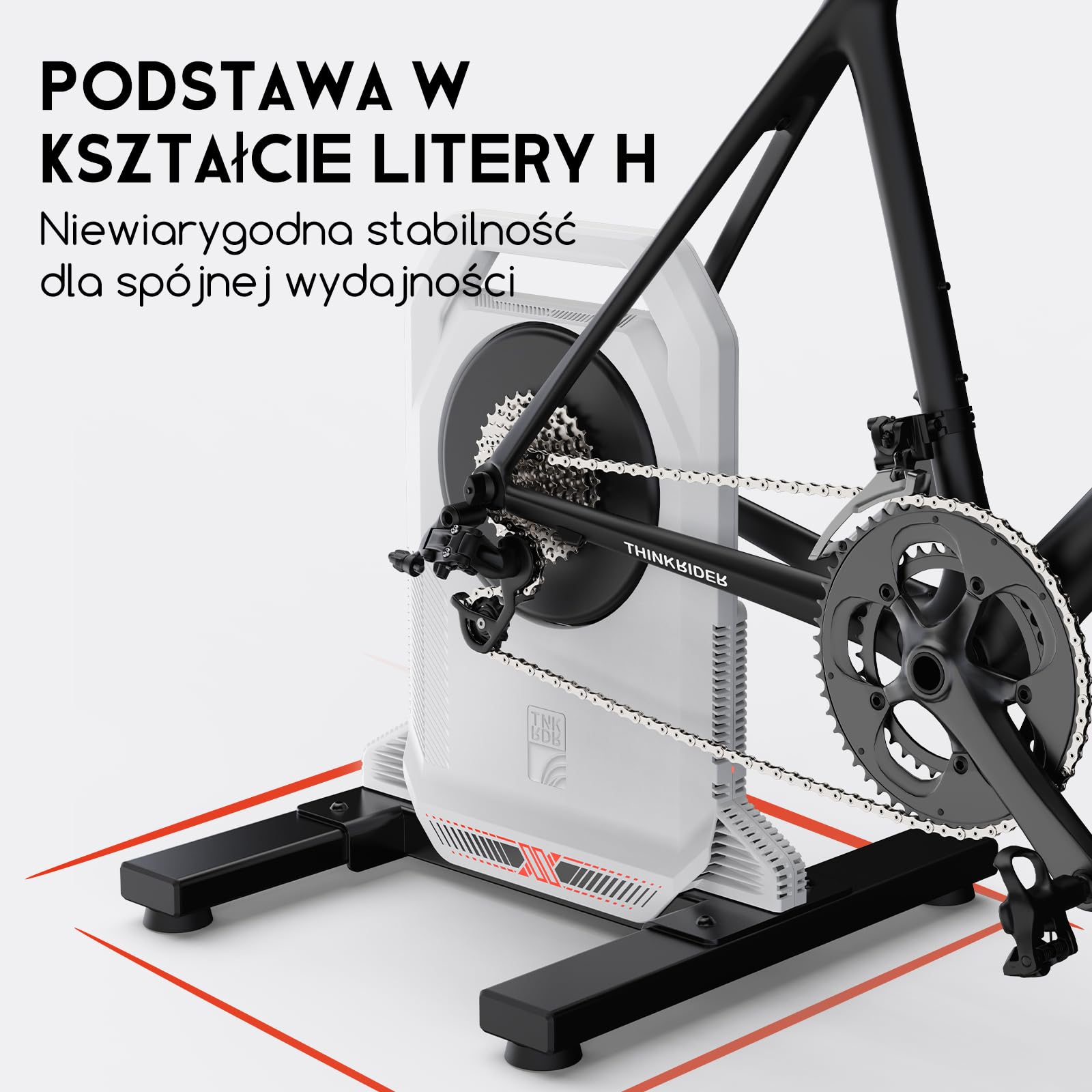 ThinkRider XXPRO trenażer rowerowy do realistycznego treningu w pomieszczeniach i dokładnych danych z pomocą aplikacji